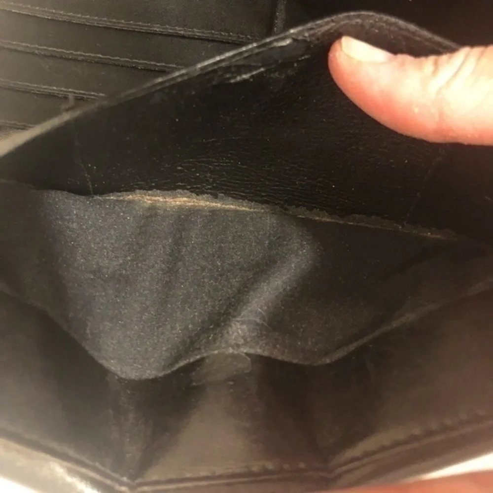 Fendi black vintage wallet authentic